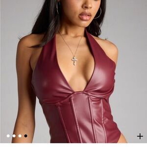 Undeniable Flair Halter Corset Top